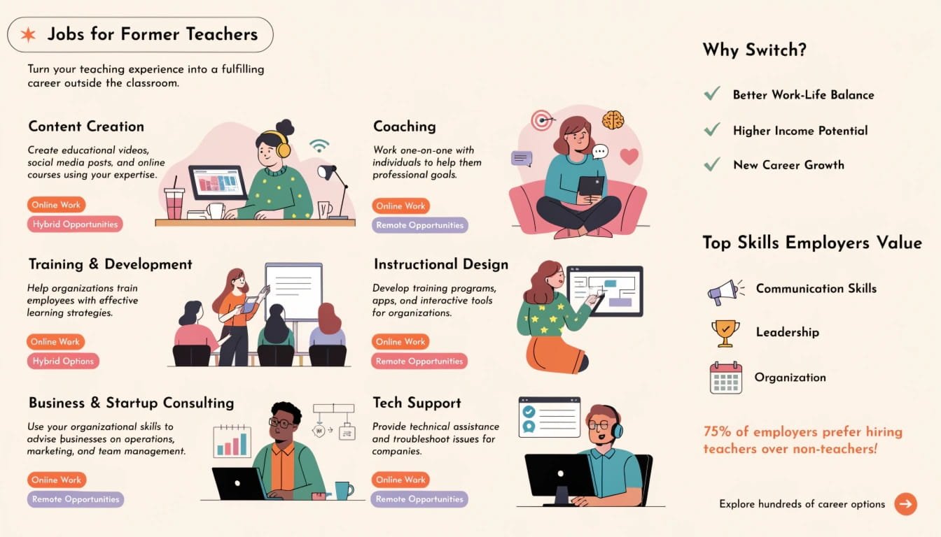 Jobs for Former Teachers